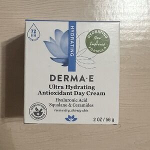 Derma E‎ Hydrating Day Cream With Hyaluronic Acid & Squalane  (2oz / 56g) NEW